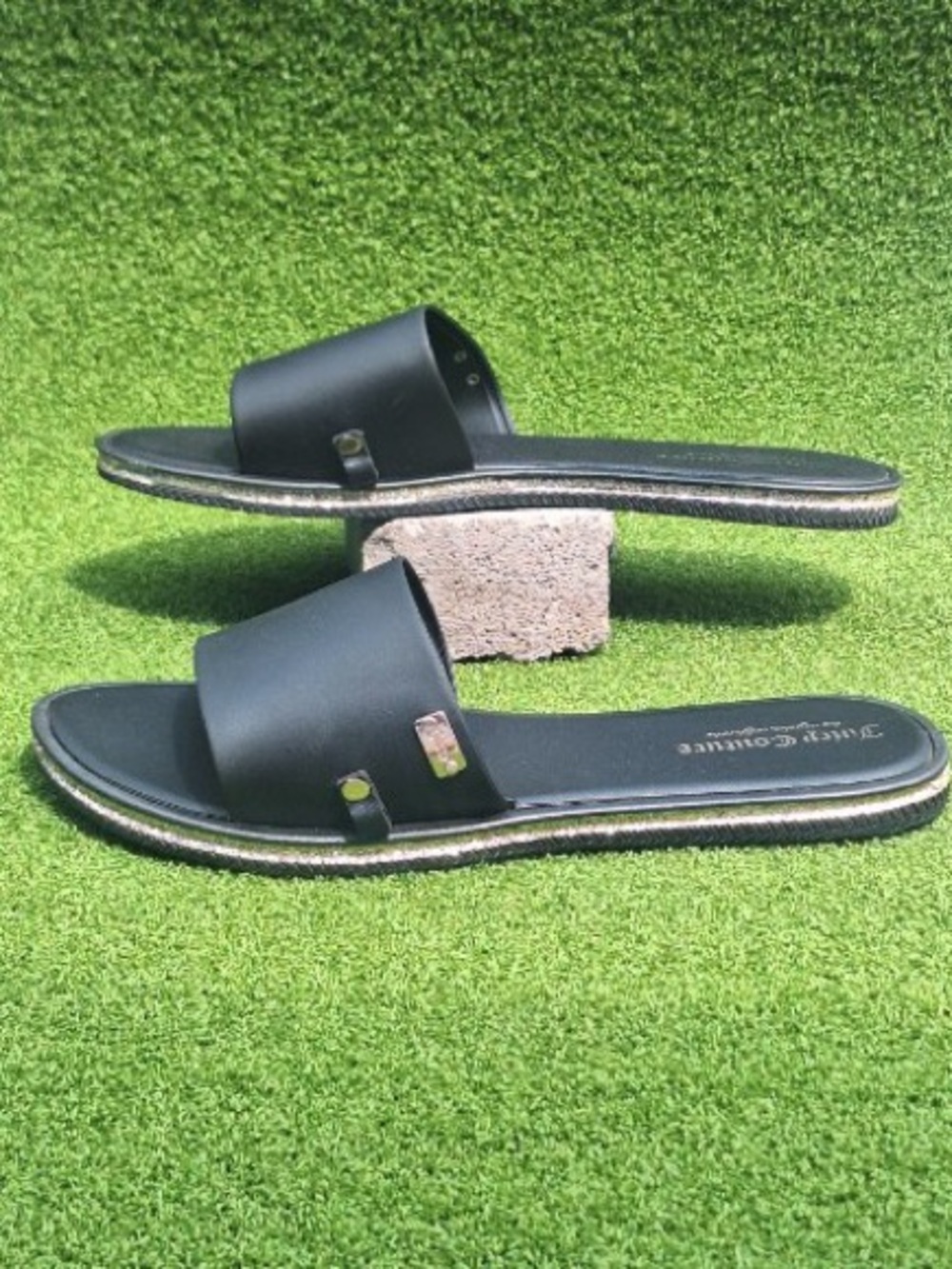 Juicy Couture Black Slide Sandals